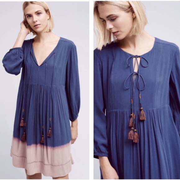 Anthropologie | Holding Horses Dip Dye Ombré Dress - Picture 14 of 14